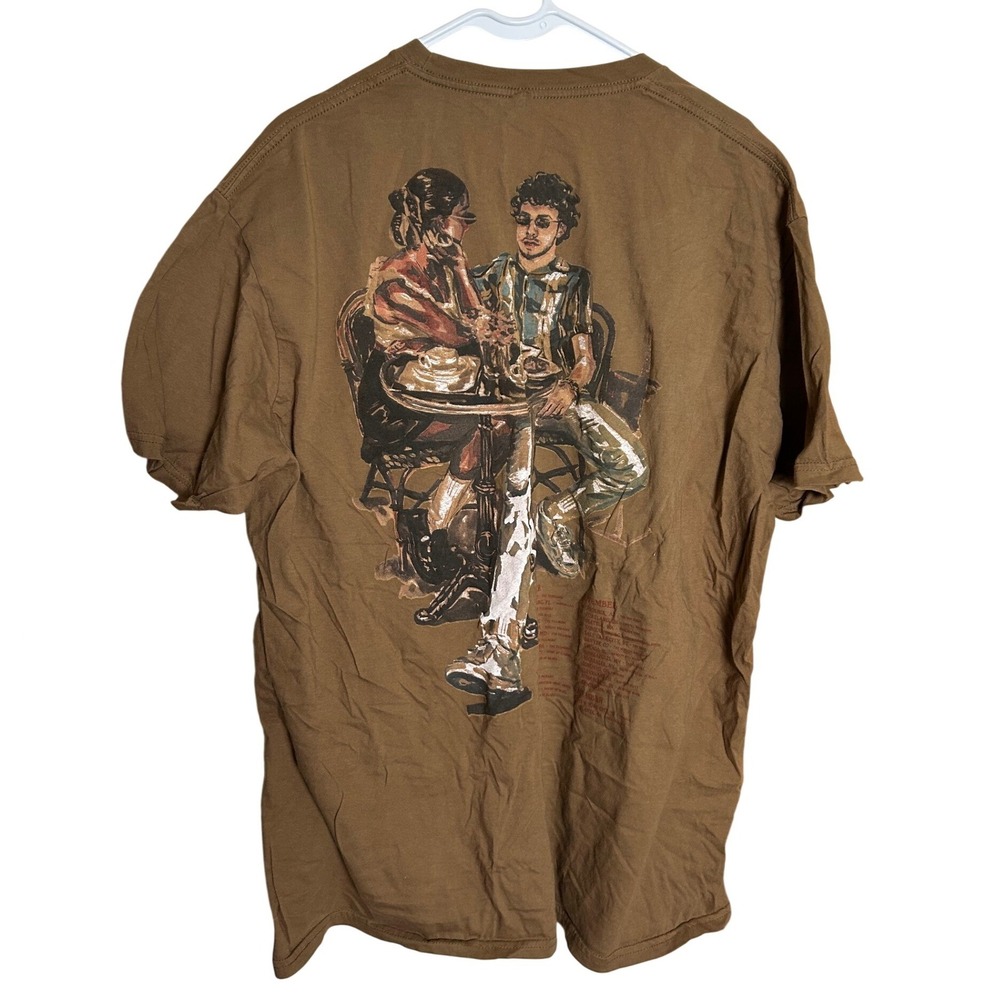 Jack Harlow Creme De La Creme Tour T-Shirt Tan Brown XXL Concert Merch